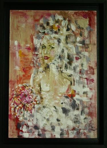 Painting titled "La Mariée" by Baron Samdi, Original Artwork, Oil