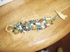 Artisanat intitulée "bracelet perles de…" par Caprice Baroque, Œuvre d'art originale