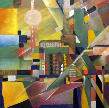 Painting titled "composicion-3.jpg" by Barragan Arevalo, Original Artwork, Oil