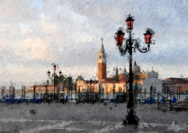 Digitale Kunst mit dem Titel "Venise" von René Barranco, Original-Kunstwerk, Digitale Malerei