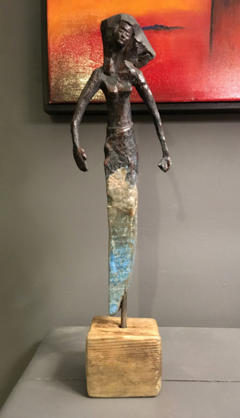 Escultura titulada "Phoebée" por René Barranco, Obra de arte original, Arcilla