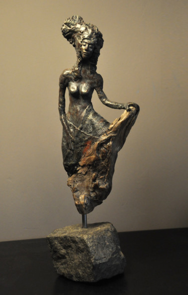 Sculpture intitulée "Dioxippe" par René Barranco, Œuvre d'art originale, Argile