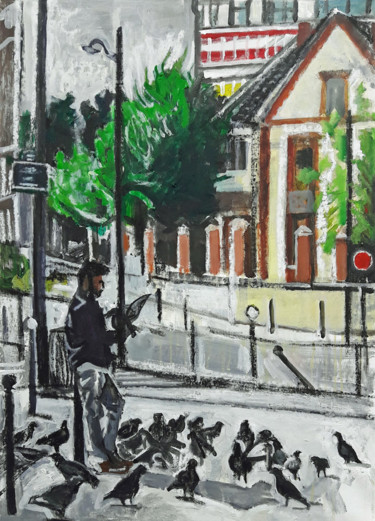 Saint François de Chevaleret 92x65 cm ©2018 par Barrie Walker