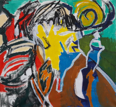 Au cœur de l'autre monde 85x90 cm ©2018 par Barrie Walker
