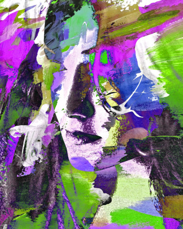 Digital Arts titled "Three Muses (color…" by Barry Farley Visual Arts, Original Artwork, Digital Painting