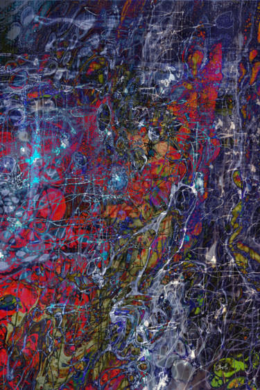 Digital Arts titled "Synaptic Blitzkrieg" by Barry Farley Visual Arts, Original Artwork, Digital Painting
