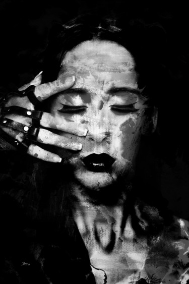 Arts numériques intitulée "Perilous Emotions" par Barry Farley Visual Arts, Œuvre d'art originale, Peinture numérique Monté…