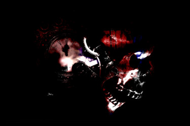 Arts numériques intitulée "Midnight Death Conf…" par Barry Farley Visual Arts, Œuvre d'art originale, Peinture numérique Mon…