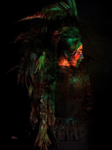Arts numériques intitulée "Acidic Attitude" par Barry Farley Visual Arts, Œuvre d'art originale, Peinture numérique Monté su…