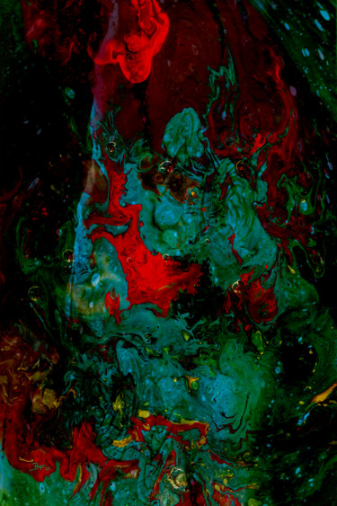 Цифровое искусство под названием "Blood Frenzy" - Barry Farley Visual Arts, Подлинное произведение искусства, Цифровая живоп…