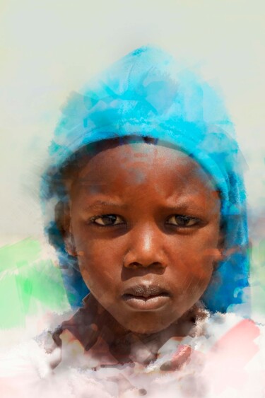 Photography titled "Namibia child" by Bart Debo, Original Artwork, Digital Photography