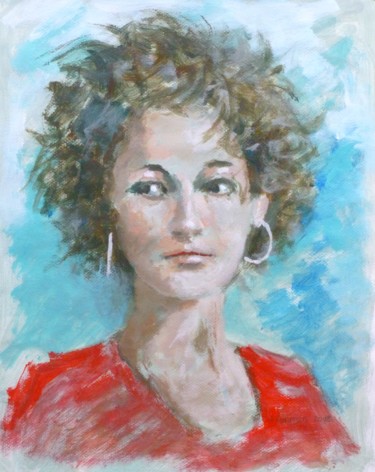 Painting titled "Eva" by Bart Buijsen, Original Artwork, Acrylic