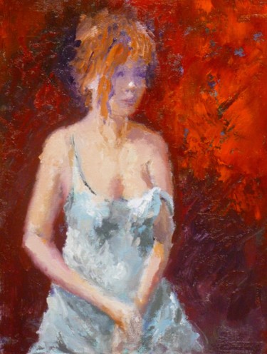 Painting titled "Nikki" by Bart Buijsen, Original Artwork, Oil