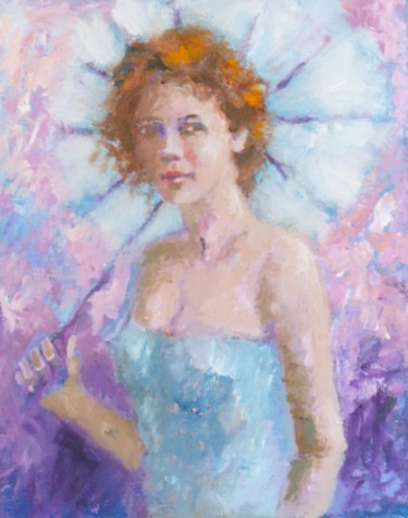 Painting titled "Lana" by Bart Buijsen, Original Artwork, Oil