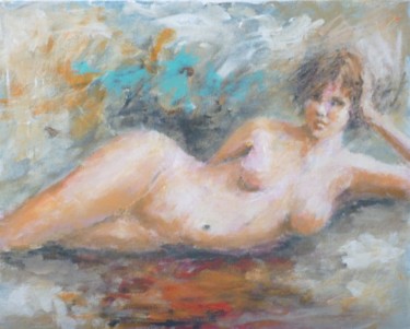 Painting titled "Anne" by Bart Buijsen, Original Artwork, Acrylic