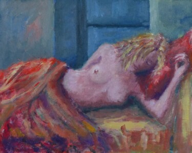 Painting titled "Petite sieste" by Bart Buijsen, Original Artwork, Acrylic