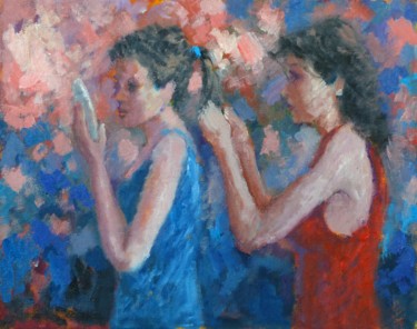 Helpende hand Schilderij getiteld "Helpende hand" door Bart Buijsen, Origineel Kunstwerk, Olie