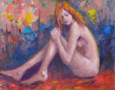 Hiding Schilderij getiteld "Hiding" door Bart Buijsen, Origineel Kunstwerk, Olie