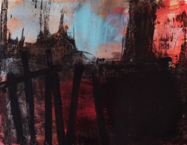 Pittura intitolato "Warzone." da Bart Van Zweeden, Opera d'arte originale, Acrilico