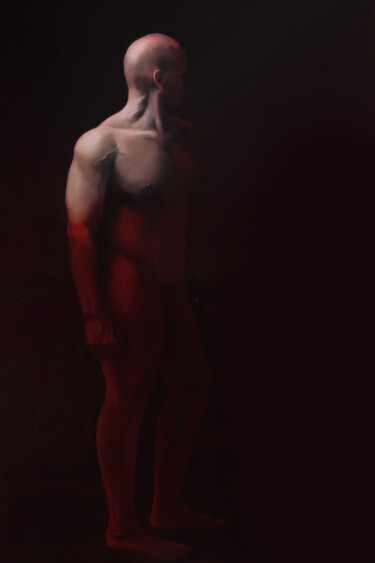 Картина под названием "Looking outwards." - Bart Van Zweeden, Подлинное произведение искусства, Масло