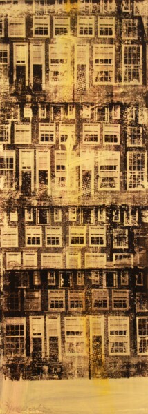 Картина под названием "Amsterdam is gettin…" - Bart Van Zweeden, Подлинное произведение искусства, Масло