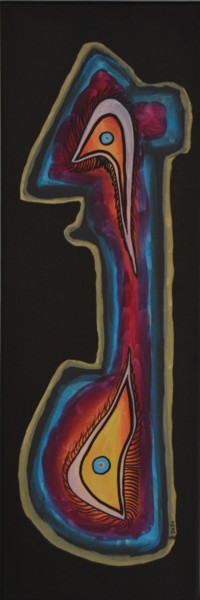 Peinture intitulée "Le chef" par Bernard Lefebvre, Œuvre d'art originale, Acrylique