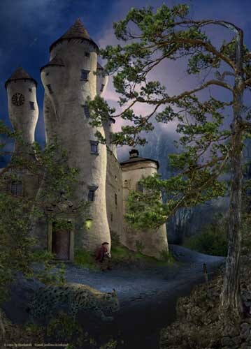 Digital Arts titled "castle of insane" by Bartek Jurkowski, Original Artwork