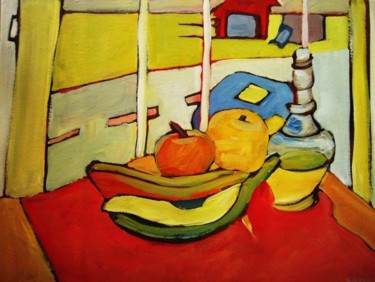 Painting titled "bananas and things" by Bartek Rad, Original Artwork