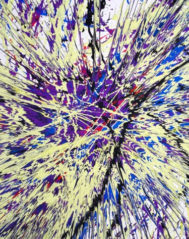 Картина под названием "Madness" - Barteu, Подлинное произведение искусства, Акрил Установлен на Деревянная рама для носилок