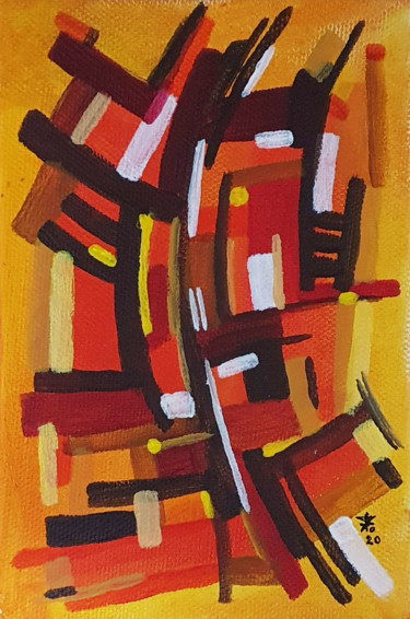 Schilderij getiteld "BéKa" door Henry Bartonnier, Origineel Kunstwerk, Acryl