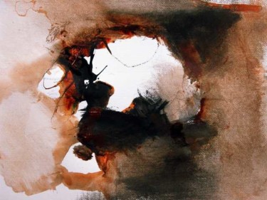 Schilderij getiteld "caves" door Bart Van Oijen, Origineel Kunstwerk, Olie