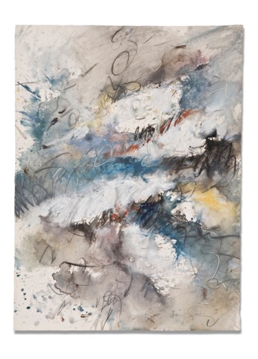 Pittura intitolato "Cloud signs" da Baruj Salinas, Opera d'arte originale, Gouache