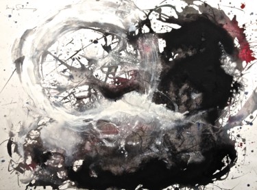 Pintura intitulada "Nebula Mandala" por Baruj Salinas, Obras de arte originais, Guache