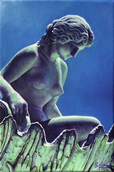 Schilderij getiteld "The Venus of Lola M…" door Básant, Origineel Kunstwerk, Olie