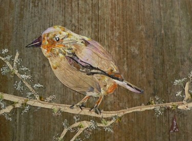 Pintura intitulada "City Bird" por Basant Soni, Obras de arte originais