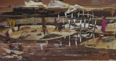 Peinture intitulée "Tiny Bridge" par Basant Soni, Œuvre d'art originale, Huile