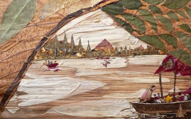 Картина под названием "Boat View from Boat" - Basant Soni, Подлинное произведение искусства