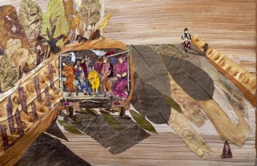 Картина под названием "Steep Riding" - Basant Soni, Подлинное произведение искусства, Масло