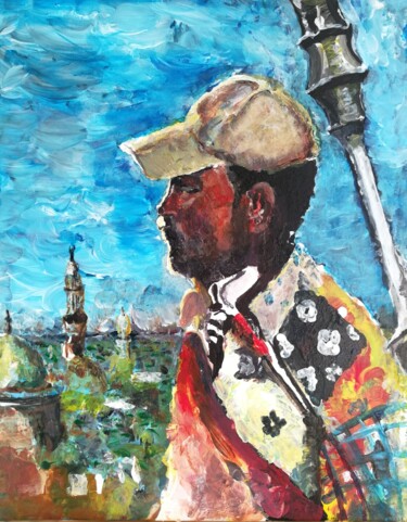 Картина под названием "Cairo Underdog" - Basem Soliman, Подлинное произведение искусства, Акрил