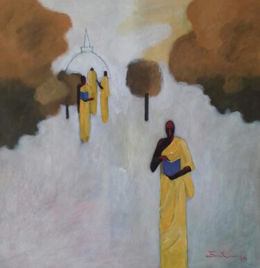 Pintura titulada "Clarity in Mind - L…" por Basil Cooray, Obra de arte original, Acrílico Montado en Bastidor de camilla de…