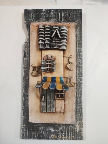 Γλυπτική με τίτλο "ΠΑΡΑΔΟΣΙΑΚΟ ΚΑΦΕ" από Βασιλειοσ Μαρκοπουλοσ, Αυθεντικά έργα τέχνης, Λάδι