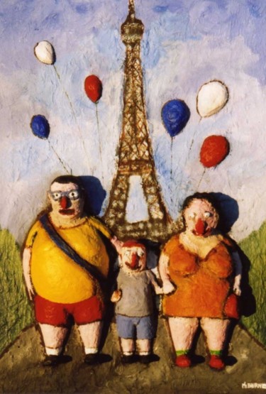 Sculpture titled "Les touristes." by Burnel Philippe, Original Artwork