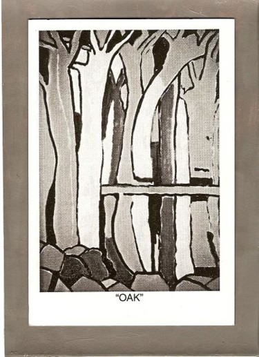 Painting titled "OAK/the forest hill…" by Elliot Bassman, Original Artwork