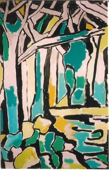 Painting titled "tree series" by Elliot Bassman, Original Artwork