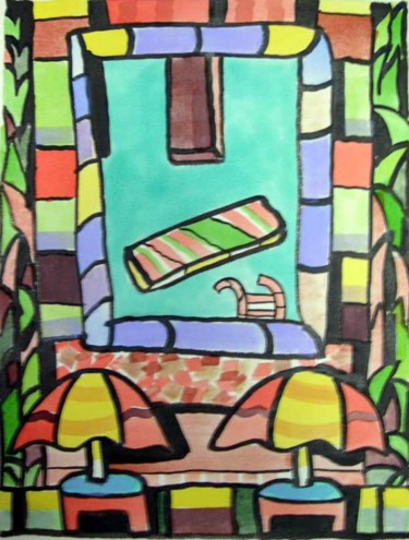 Painting titled "Pool Series 04" by Elliot Bassman, Original Artwork