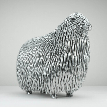 雕塑 标题为“Lincoln Longwool” 由Bastien Bonhomme, 原创艺术品, 树脂
