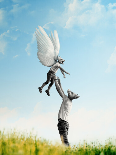 Arts numériques intitulée "How I learned to fly" par Bastien Boston, Œuvre d'art originale, Photo montage