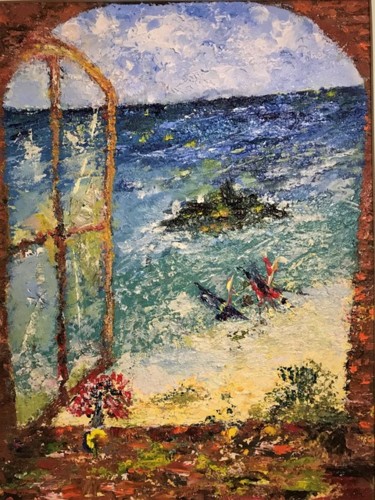 Painting titled "Breeze" by Rita Basumallick, Original Artwork, Oil