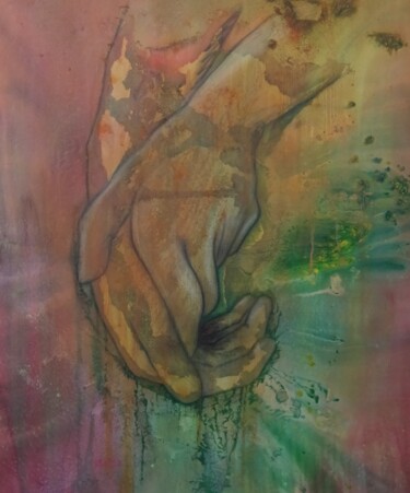 Peinture intitulée "esprit de solidarité" par Batha, Œuvre d'art originale, Acrylique