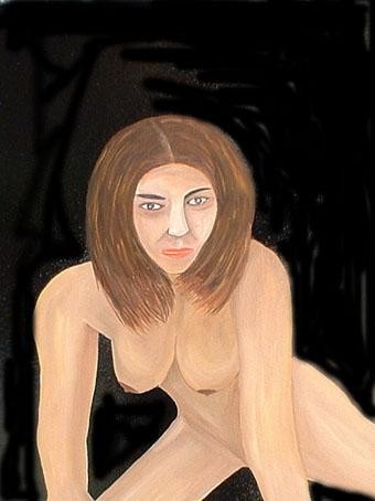 Peinture intitulée "laurence" par Michel Breuil, Œuvre d'art originale